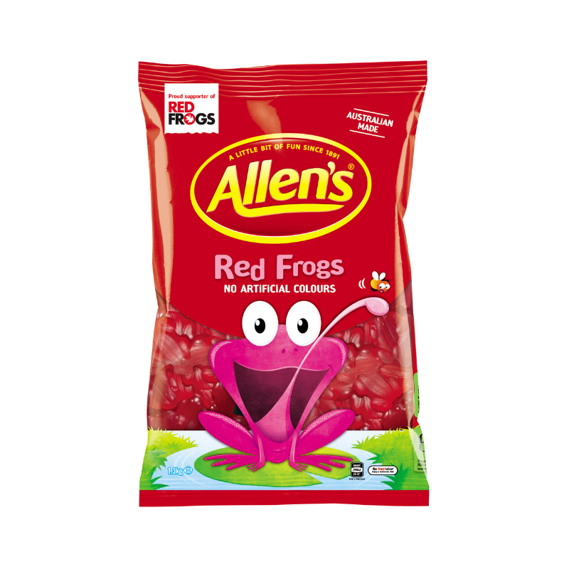 Allen's Bulk Red Frogs 1.3kg
